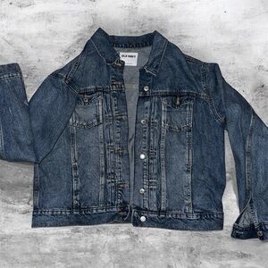 Old Navy Dark Blue Denim Trucker Jacket